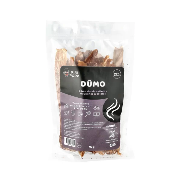 Vytintos kiaulienos juostelės DŪMO, 70 g