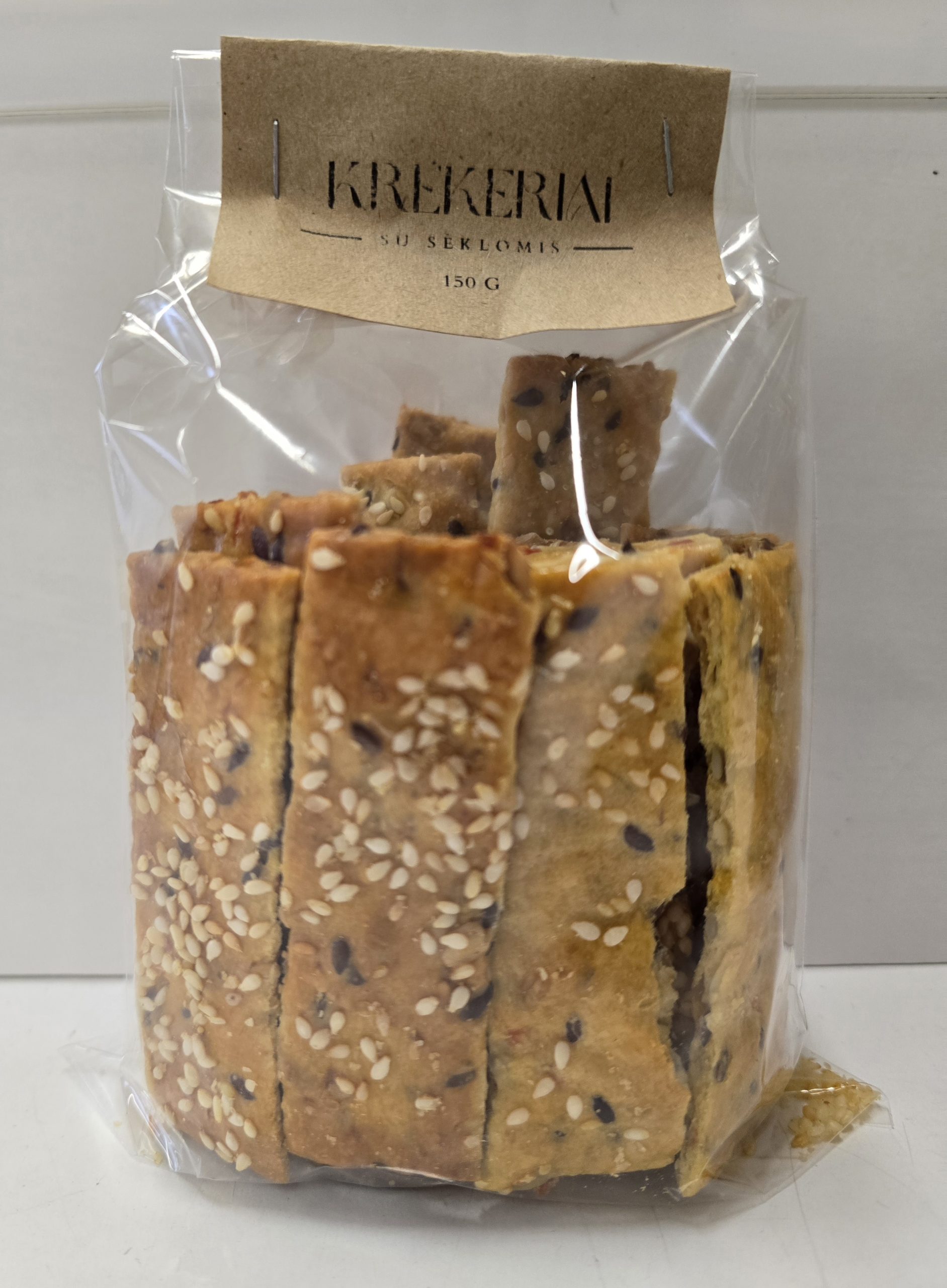 Krekeriai su sėklomis, 150 g
