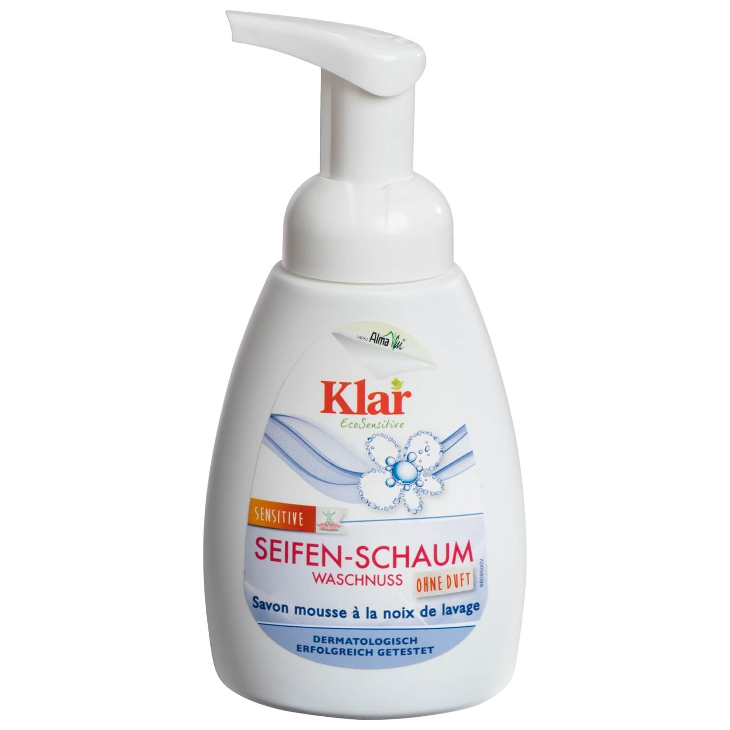 KLAR EcoSensitive ekologiškas muilo riešutų putų muilas, bekvapis, 240 ml + dovana