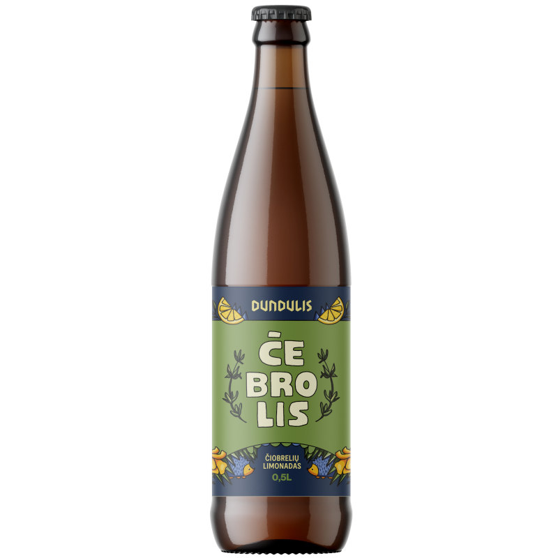 Čiobrelių limonadas "Čebrolis", 0.5 l