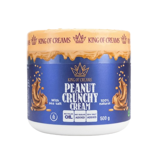 Traškus žemės riešutų kremas su jūros druska Kings of Creams, 500 g